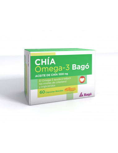 Chia Omega3 Bago 1000 MG Cáp. Blandas...