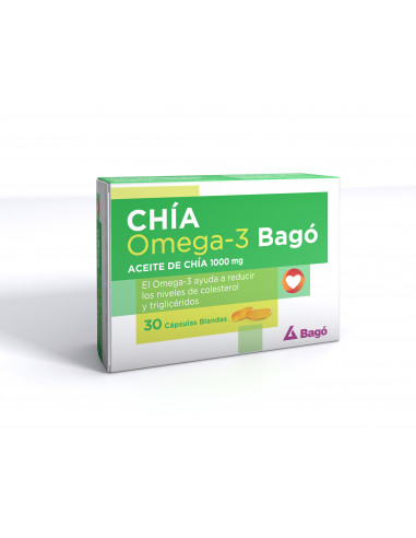 Chia Omega3 Bago 1000 MG Cáp. Blandas...