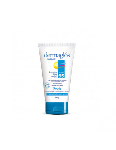 Dermaglós Solar FPS 65 Bebés Crema 50 Gr