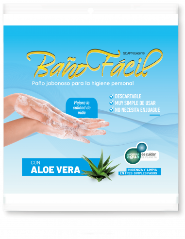 Baño fácil con extracto aloe vera 20x20