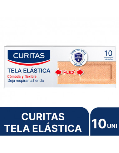 Curitas Tela Elástica 10 Unidades