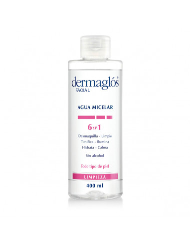 Dermaglós Agua Micelar 6 en 1 400 Ml