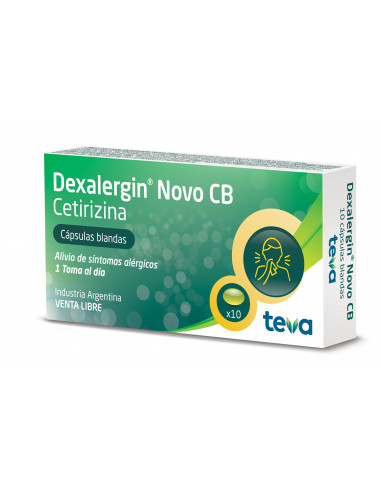 Dexalergin Novo CB x 10 Capsulas Blandas