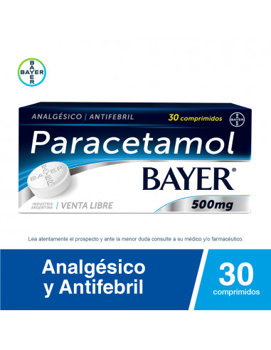 Paracetamol Bayer 500mg x 30 Comprimidos