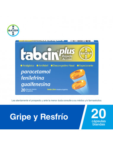 Tabcin Plus x 20 Cápsulas Blandas