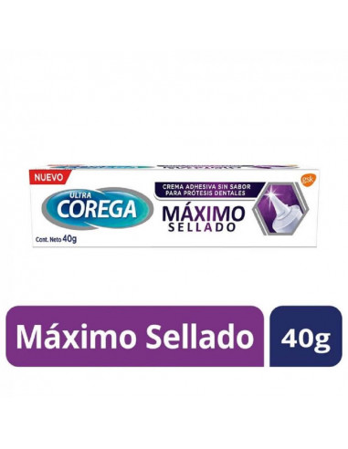 Corega Ultra Maximo Sellado S/Sabor x...