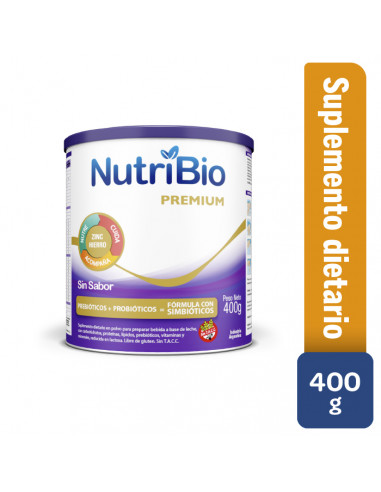 Nutribio sin Sabor Lata x 400 Gr