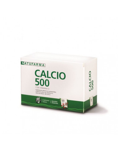 Calcio 500 con Vit.D x 50 comprimidos