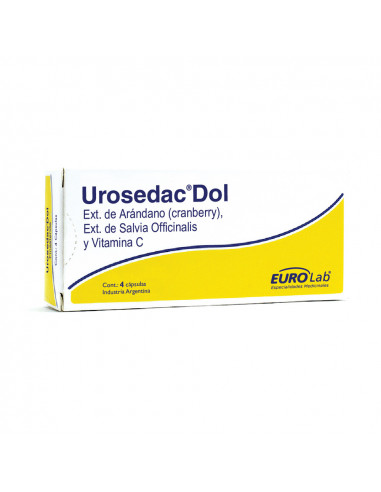 Urosedac Dol x 4 cápsulas